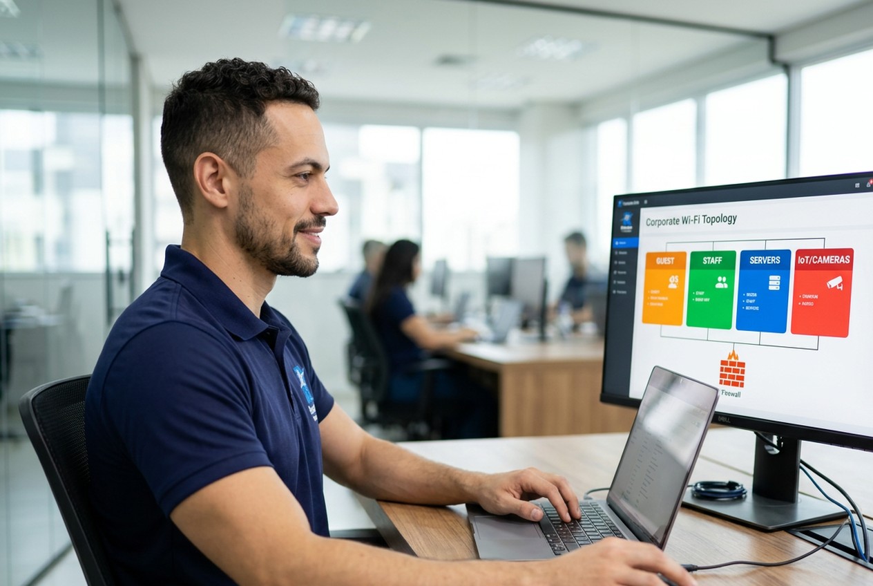 Rede de Visitantes no Wi-Fi Corporativo