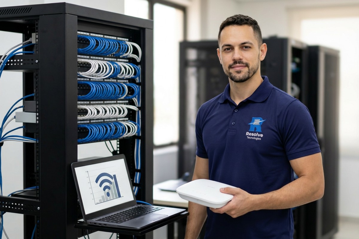 Wi-Fi ruim na empresa: causas, riscos e quando chamar suporte de TI